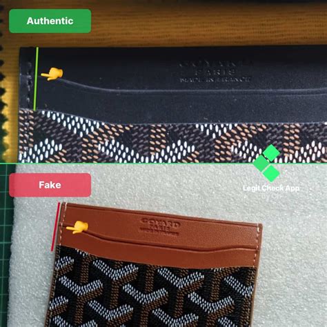 how to tell if a goyard card holder is fake|is goyard real.